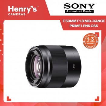 Sony E 50mm F1.8 Mid-Range Prime Lens OSS