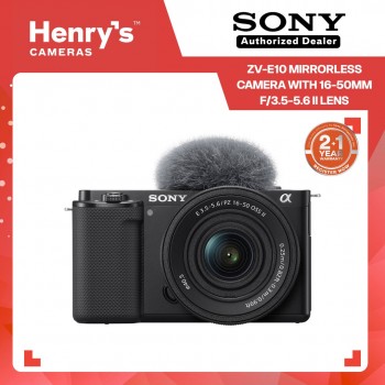 Sony ZV-E10 Mirrorless Camera with 16-50mm f/3.5-5.6 II Lens