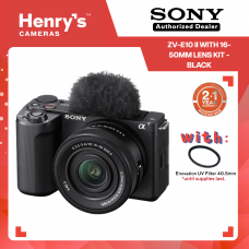 Sony ZV-E10 II Mirrorless Camera with 16-50mm Lens Kit - Black