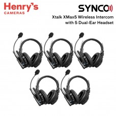 Synco XTalk XMax-5 2.4GHz 5-Person Full-Duplex Wireless Intercom Headset System