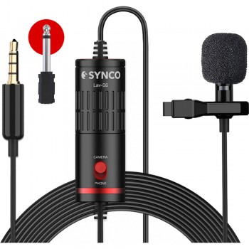 SYNCO LAV-S6 CONDENSER LAVALIER MICROPHONE SYNCO LAV-S6 CONDENSER LAVALIER MICROPHONE