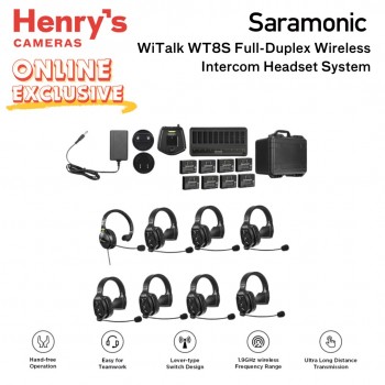 Saramonic Witalk WT8S Full Duplex Wireless Intercom Headset System