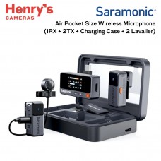 Saramonic Air Pocket Size Wireless Microphone (1RX + 2TX + Charging Case + 2Lavalier)