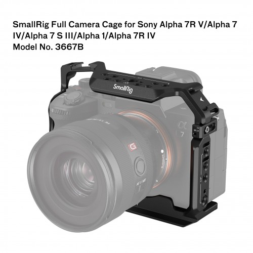 SmallRig Full Cage for Sony Alpha 7R V / Alpha 7 IV / Alpha 7S III / Alpha 1 / Alpha  7R IV 3667B