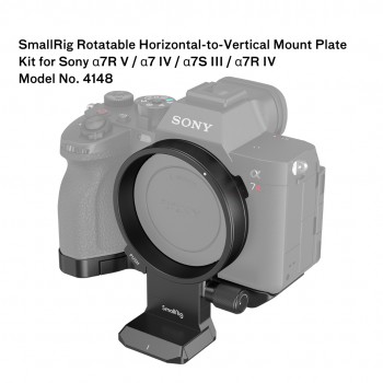 SmallRig Rotatable Horizontal-to-Vertical Mount Plate Kit for Sony 7R V, 7 IV 4148 SmallRig Rotatable Horizontal-to-Vertical Mount Plate Kit for Sony 7R V, 7 IV 4148