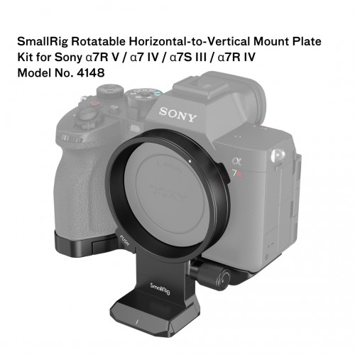 SmallRig Rotatable Horizontal-to-Vertical Mount Plate Kit for Sony 7R V, 7 IV 4148