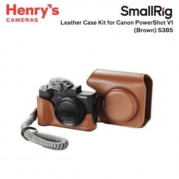 SmallRig Leather Case Kit for Canon PowerShot V1 (Brown) 5385