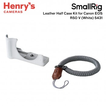 SmallRig Leather Half Case Kit for Canon EOS R50 V (White) 5431