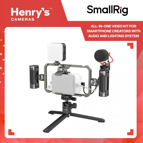SmallRig All-In-One Video Kit for Smartphone Creators with Audio and Lighting System 3384D SmallRig All-In-One Video Kit for Smartphone Creators with Audio and Lighting System 3384D