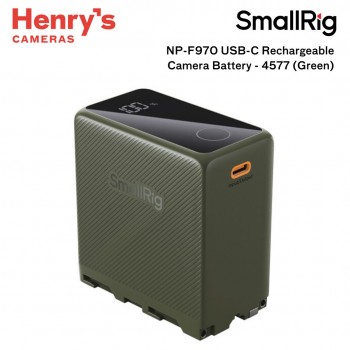 SmallRig NP-F970 USB-C Rechargeable Camera Battery - 4577 (Green) SmallRig NP-F970 USB-C Rechargeable Camera Battery - 4577 (Green)