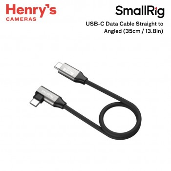SmallRig USB-C Data Cable Straight to Angled (35cm / 13.8in) 5075