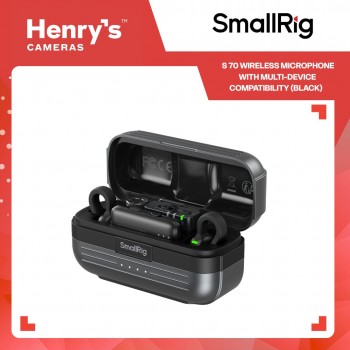 SmallRig S 70 Wireless Microphone with Multi-Device Compatibility (Black) - 5715 
