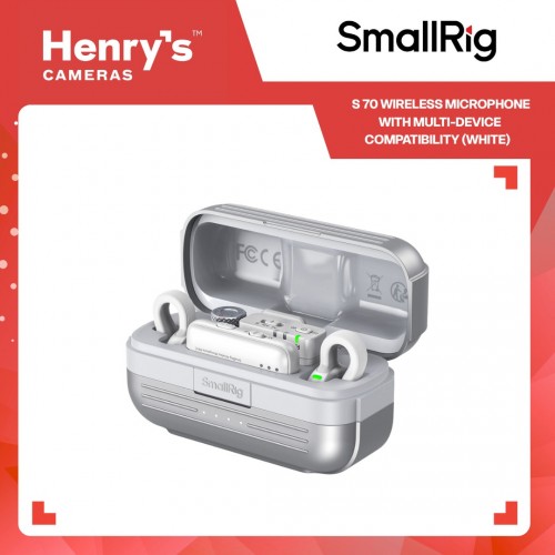 SmallRig S 70 Wireless Microphone with Multi-Device Compatibility (White)