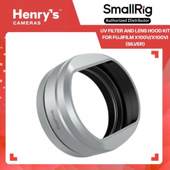 SmallRig UV Filter and Lens Hood Kit for FUJIFILM X100V/X100VI (Silver)