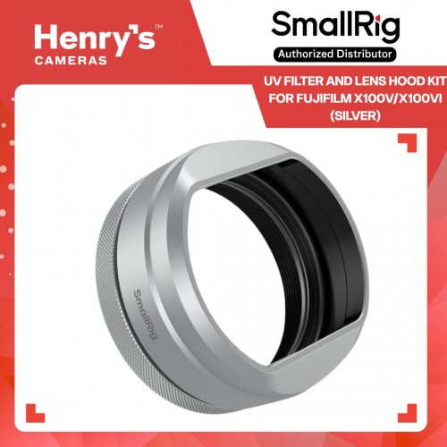 SmallRig UV Filter and Lens Hood Kit for FUJIFILM X100V/X100VI (Silver) - 5851