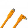 Tetherpro USB-C to USB-C Right Angle - Orange CUC15RT-ORG