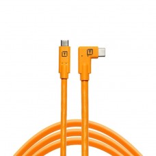 Tetherpro USB-C to USB-C Right Angle - Orange CUC15RT-ORG