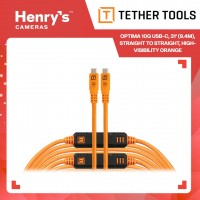 TetherPro Optima 10G USB-C, 31' (9.4m), Straight to Straight, High-Visibility Orange - CUC31G2-ORG TetherPro Optima 10G USB-C, 31' (9.4m), Straight to Straight, High-Visibility Orange - CUC31G2-ORG