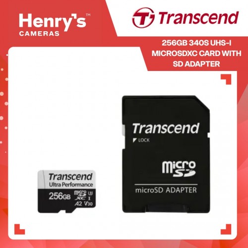 Transcend 256GB 340S UHS-I microSDXC Card with SD Adapter - TS256GUSD340S