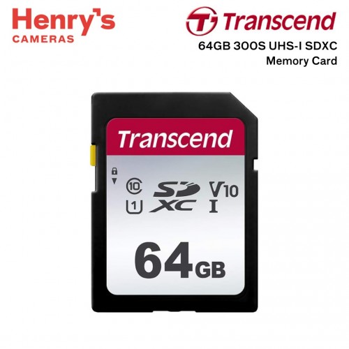 Transcend 64GB 300S UHS-I SDXC Memory Card - TS64GSDC300S