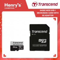Transcend 64GB 340S UHS-I microSDXC Card with SD Adapter - TS64GUSD340S