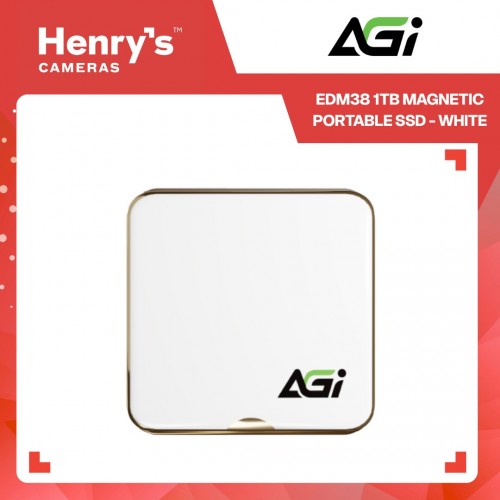 AGI EDM38 1TB Magnetic Portable SSD - White AGI EDM38 1TB Magnetic Portable SSD - White