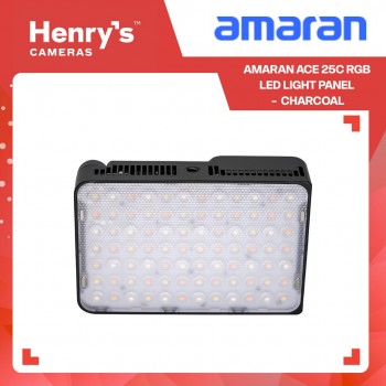 Amaran Ace 25c RGB LED Light Panel - Charcoal