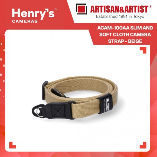 Artisan & Artist ACAM-100AA Slim and Soft Cloth Camera Strap - Beige