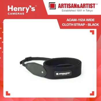 Artisan & Artist ACAM-112A Wide Cloth Strap - Black