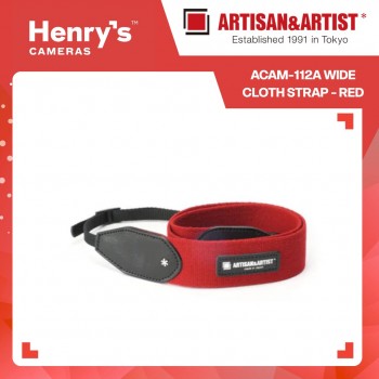Artisan & Artist ACAM-112A Wide Cloth Strap - Red