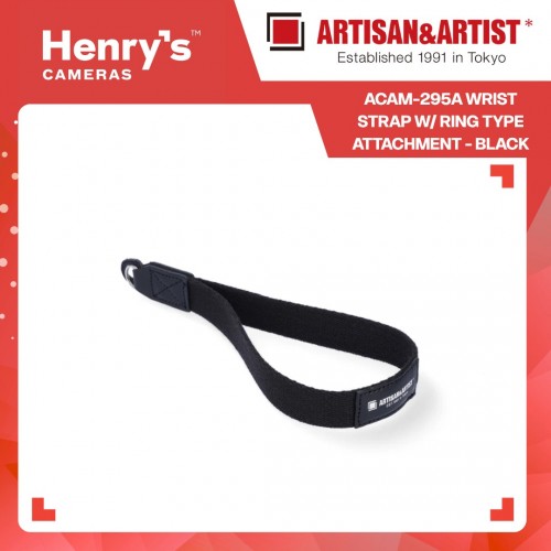 Artisan & Artist ACAM-295A Wrist Strap w/ Ring Type Attachment - Black