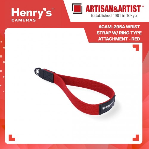 Artisan & Artist ACAM-295A Wrist Strap w/ Ring Type Attachment - Red