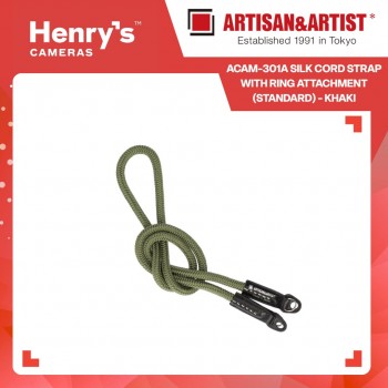 Artisan & Artist ACAM-301A Silk Cord Strap with Ring attachment (Standard) - Khaki