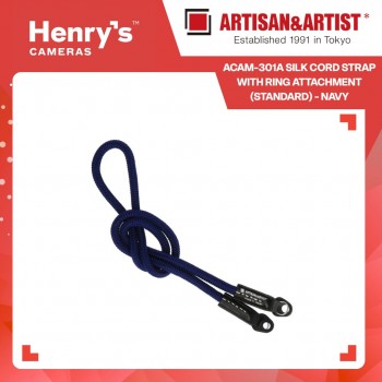 Artisan & Artist ACAM-301A Silk Cord Strap with Ring attachment (Standard) - Navy