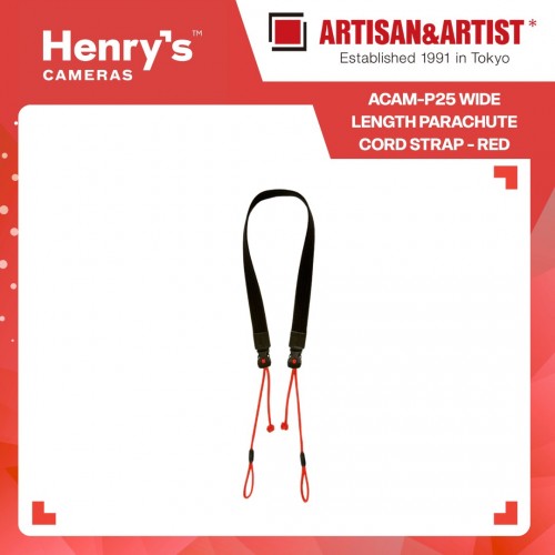 Artisan & Artist ACAM-P25 Wide Length Parachute Cord Strap - Red