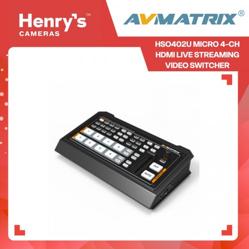 AVMatrix HSO402U Micro 4-­CH HDMI Live Streaming Video Switcher