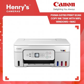 Canon Pixma G3780 Print Scan Copy Ink Tank with WiFI; Windows + Mac