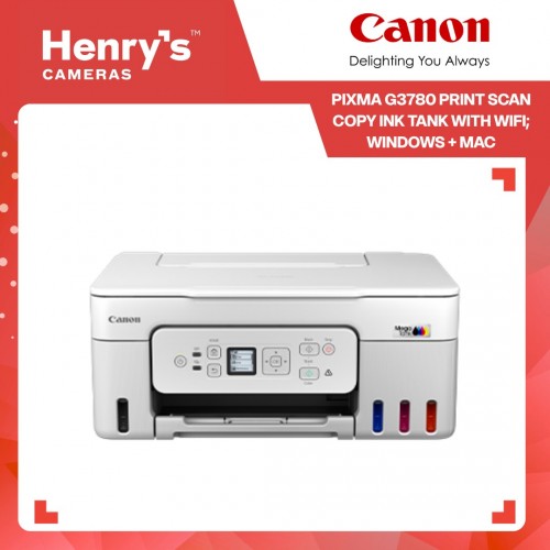 Canon Pixma G3780 Print Scan Copy Ink Tank with WiFI; Windows + Mac Canon Pixma G3780 Print Scan Copy Ink Tank with WiFI; Windows + Mac