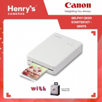 Canon Selphy QX20 Starter Kit - White