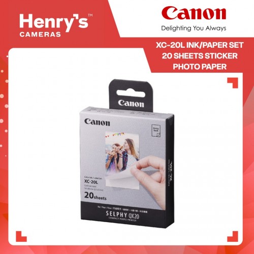 Canon XC-20L Ink/Paper Set 20 Sheets Sticker Photo Paper