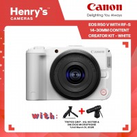 Canon EOS R50 V with RF-S 14-30mm Content Creator Kit - White Canon EOS R50 V with RF-S 14-30mm Content Creator Kit - White