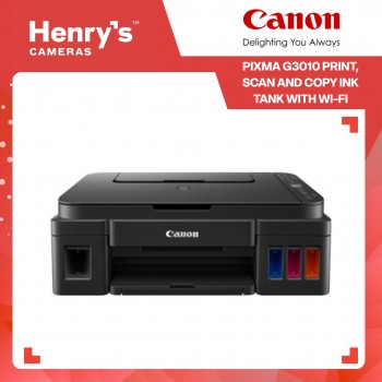 Canon Pixma G3010 Print, Scan and Copy Ink Tank with Wi-Fi Canon Pixma G3010 Print, Scan and Copy Ink Tank with Wi-Fi