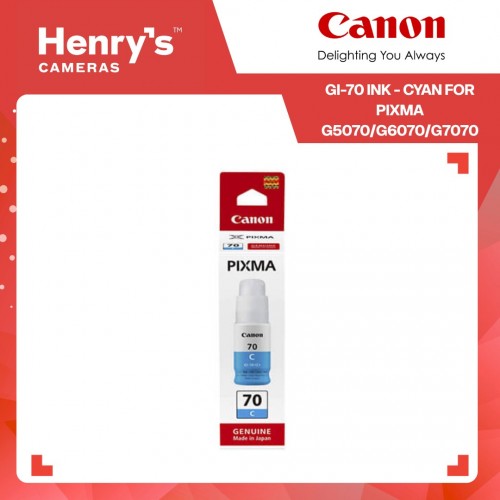 Canon GI-70 Ink Cyan for Pixma G5070/G6070/G7070