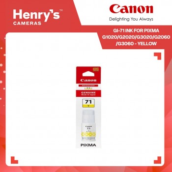 Canon GI-71 Ink for Pixma G1020/G2020/G3020/G2060/G3060 - Yellow