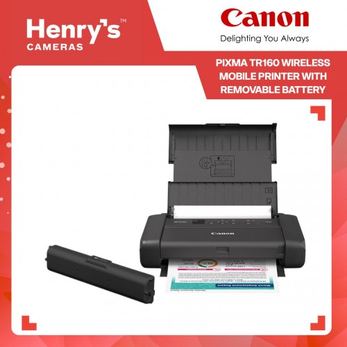 Canon Pixma TR160 Wireless Mobile Printer with Removable Battery