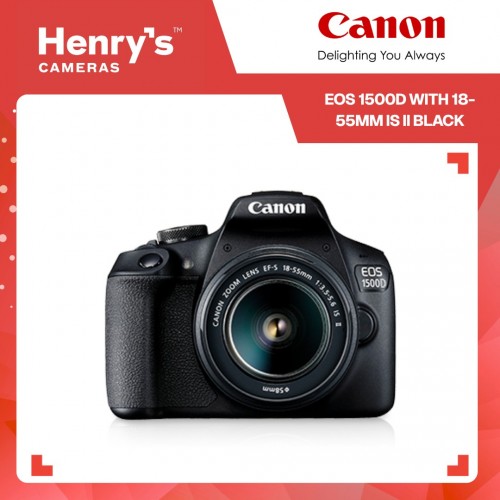 Canon EOS 1500D with 18-55mm IS II Black