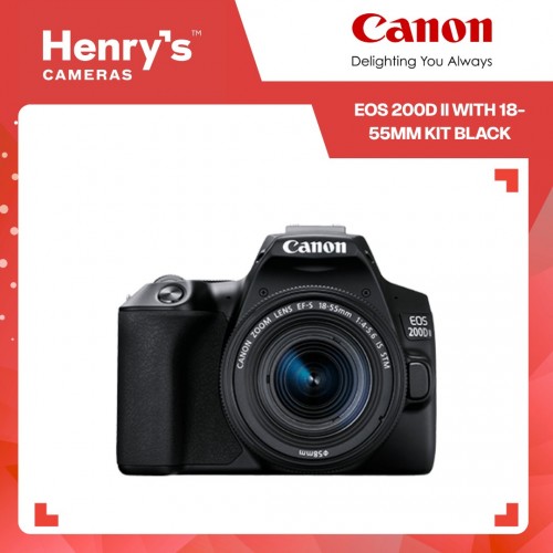 Canon EOS 200D II with 18-55mm Kit Black