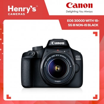 Canon EOS 3000D with 18-55 III Non-IS Black Canon EOS 3000D with 18-55 III Non-IS Black