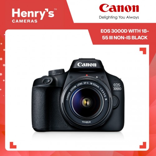 Canon EOS 3000D with 18-55 III Non-IS Black