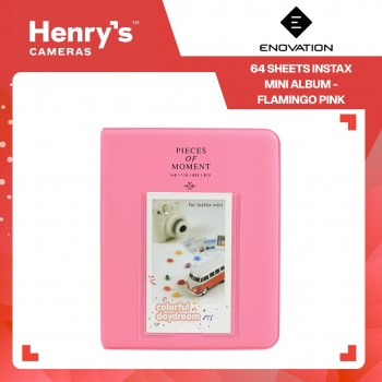 Enovation 64 Sheets Instax Mini Album - Flamingo Pink Enovation 64 Sheets Instax Mini Album - Flamingo Pink